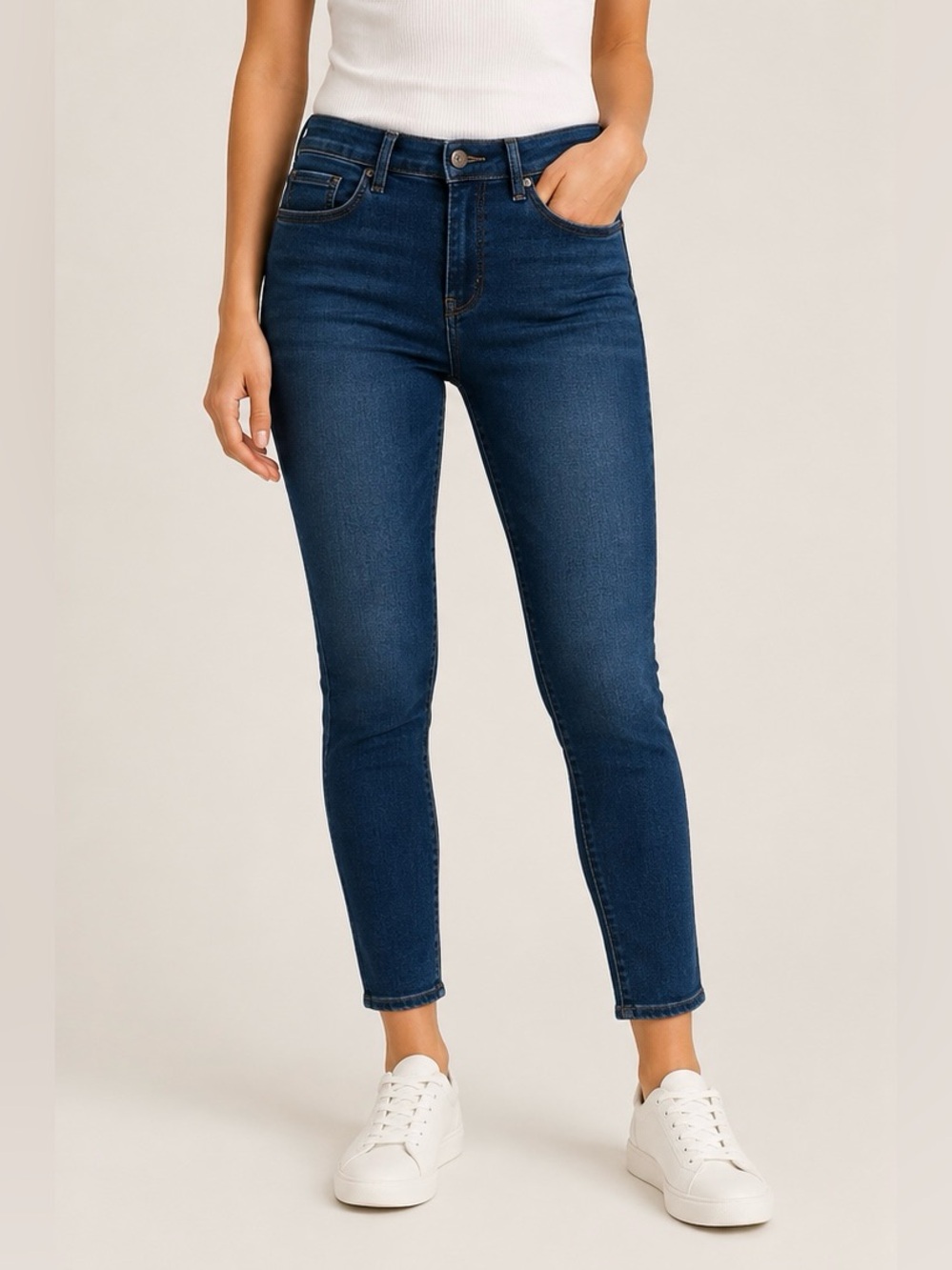 One Teaspoon Dark Wash Skinny Jeans High Rise Size 32